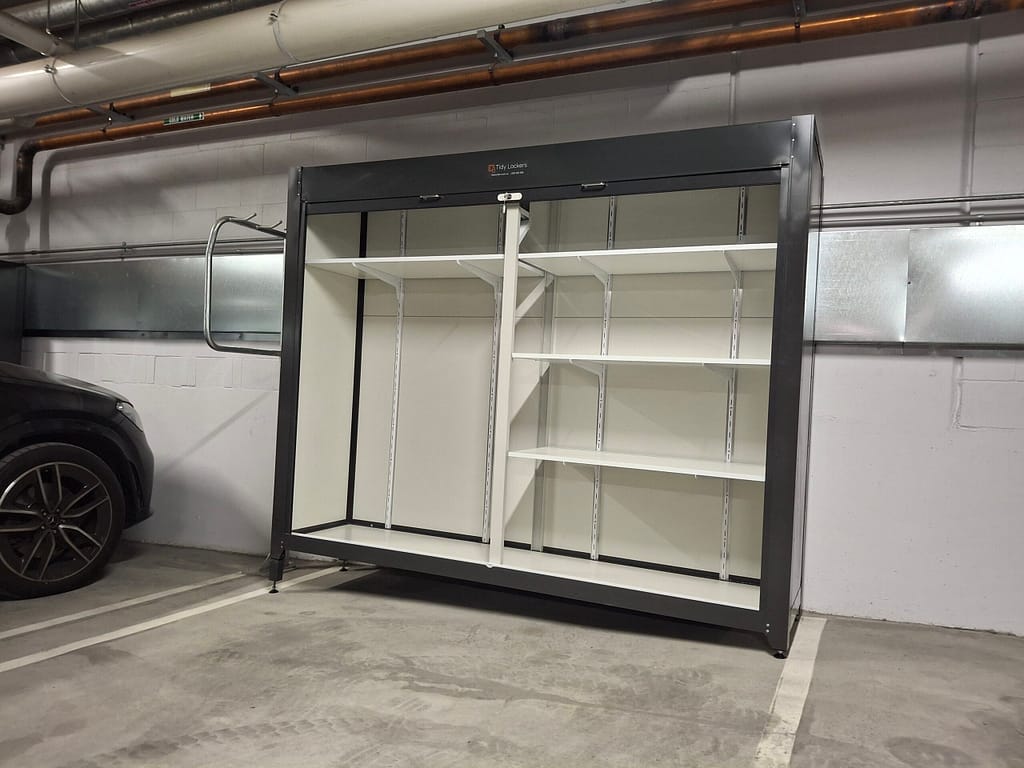Lockable Cabinet with Adjustable Shelves