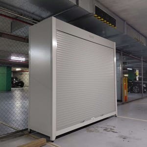 Carpark storage locker cabinet roller door