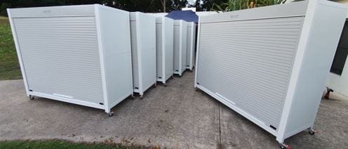 Roller door cabinets