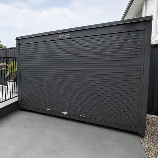 Outdoor slim shed with floor - Image 9