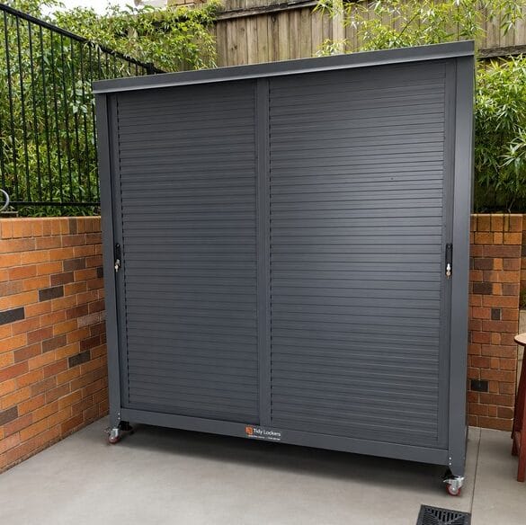 Outdoor slim shed with floor - Image 11